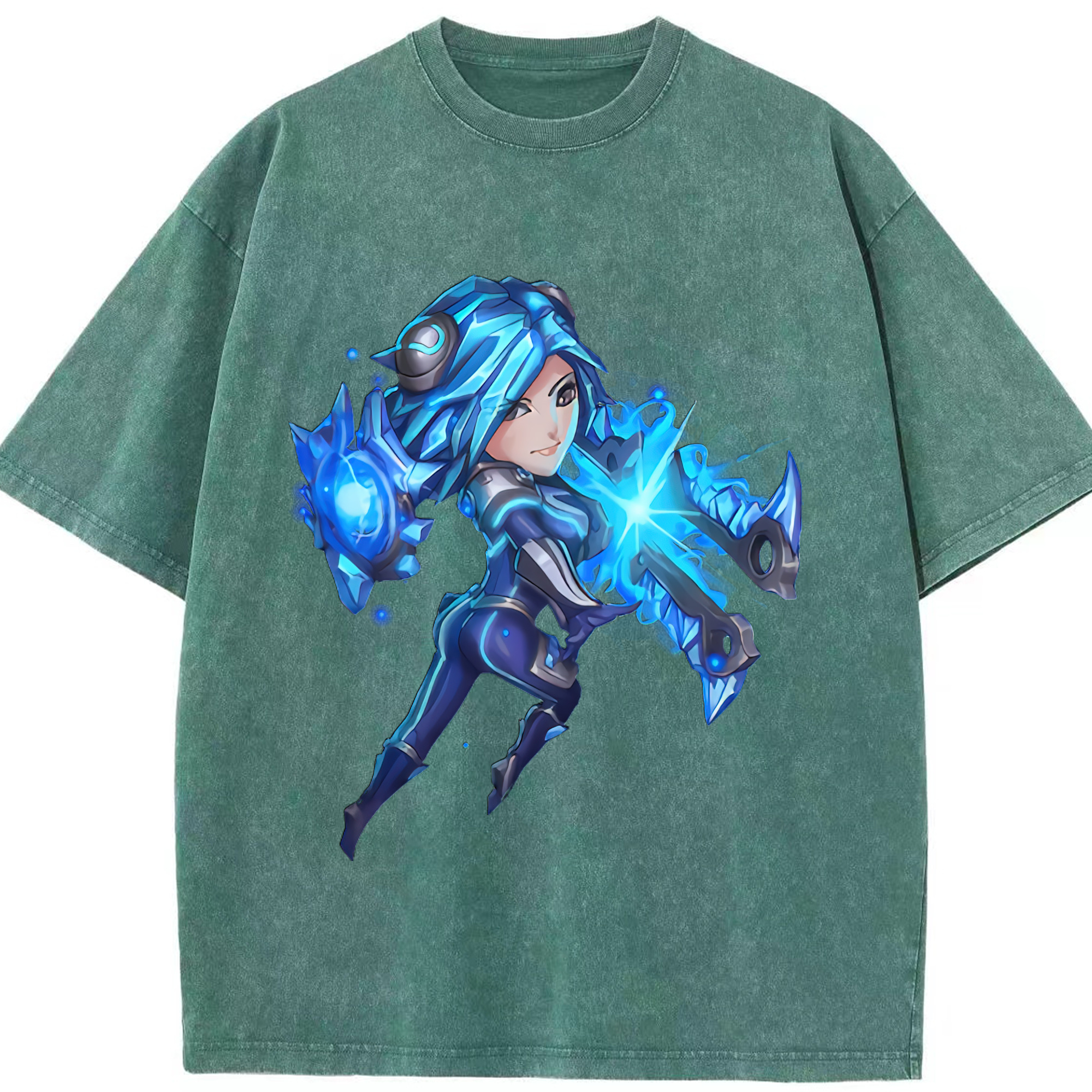 リーグ・オブ・レジェンド League of Legends LOL 綿100% ヴィンテージ風 半袖Tシャツ（フロントプリント）